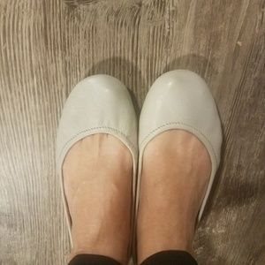 Tieks pale gray ballet slipper